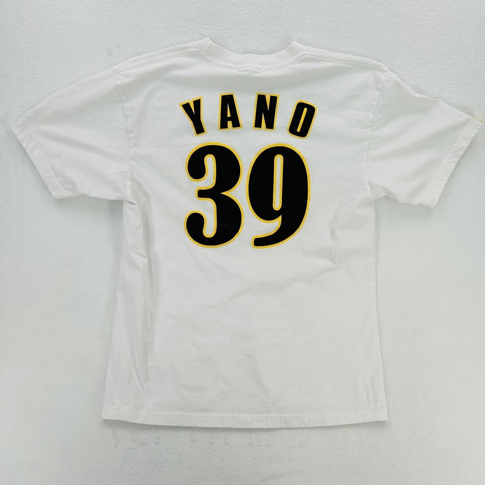Hanshin Tigers Shirt Mens Medium White Japan NPB Baseball Yano 39 Player Tee - Picture 2 of 16